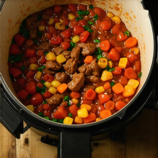 Colorful and delicious one-pot meal in a MultiCooker