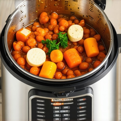 Close-up of an instant cooker showing pressure and timer controls