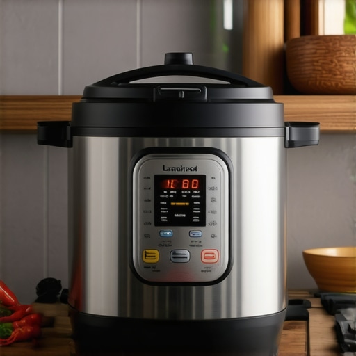 Organized multicooker showing gasket and pressure valve for routine maintenance.