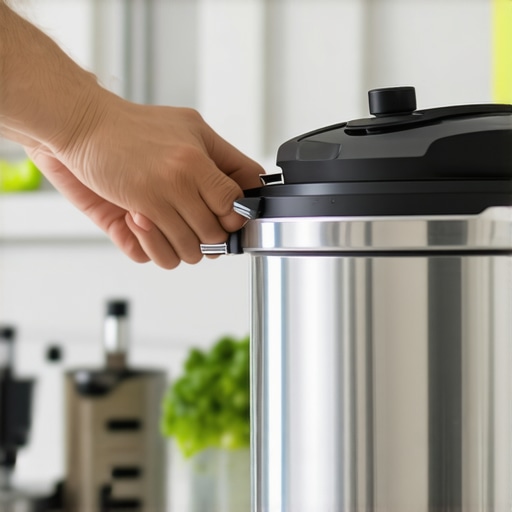 Person adjusting a pressure cooker valve to fix it